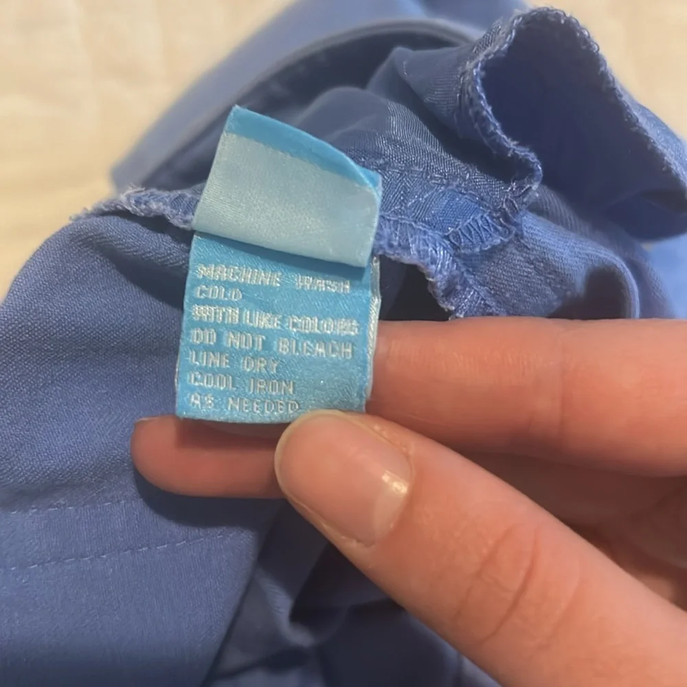 J. McLaughlin 5-Pocket Stretch Cotton Spandex Twill Straight Leg Pants Blue - Picture 10 of 11